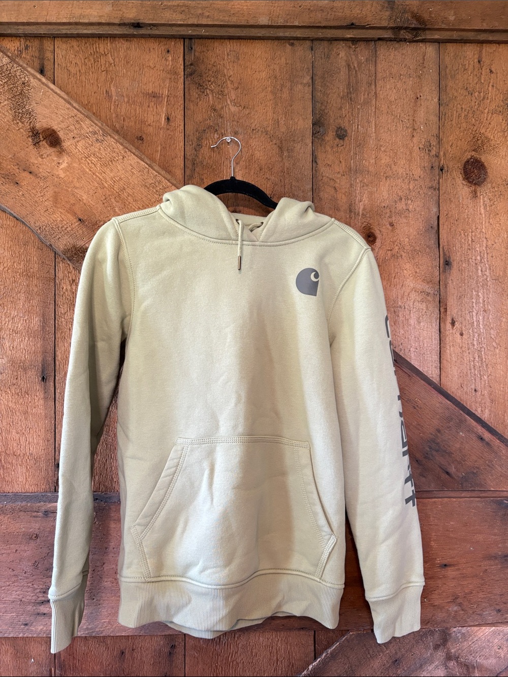 Carhartt Light Sage Pullover Hoodie with Logo